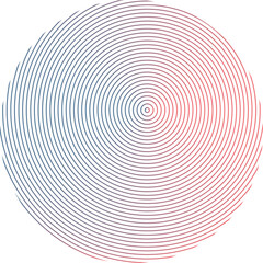 Circle line colorful. Technology symbol