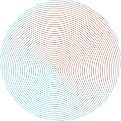 Circle line colorful. Technology symbol