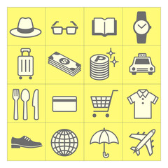 product of life icon set, vector illustration
simple symbol illustration for online shop