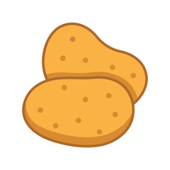potato icon vector design template in white background