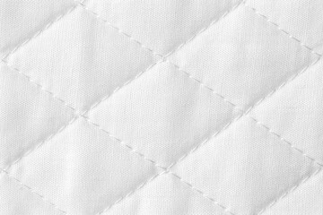 close-up of white mattress bedding pattern background