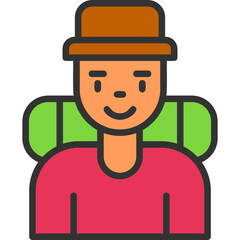 Travel Agent Woman Icon