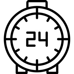 24 Hours Icon