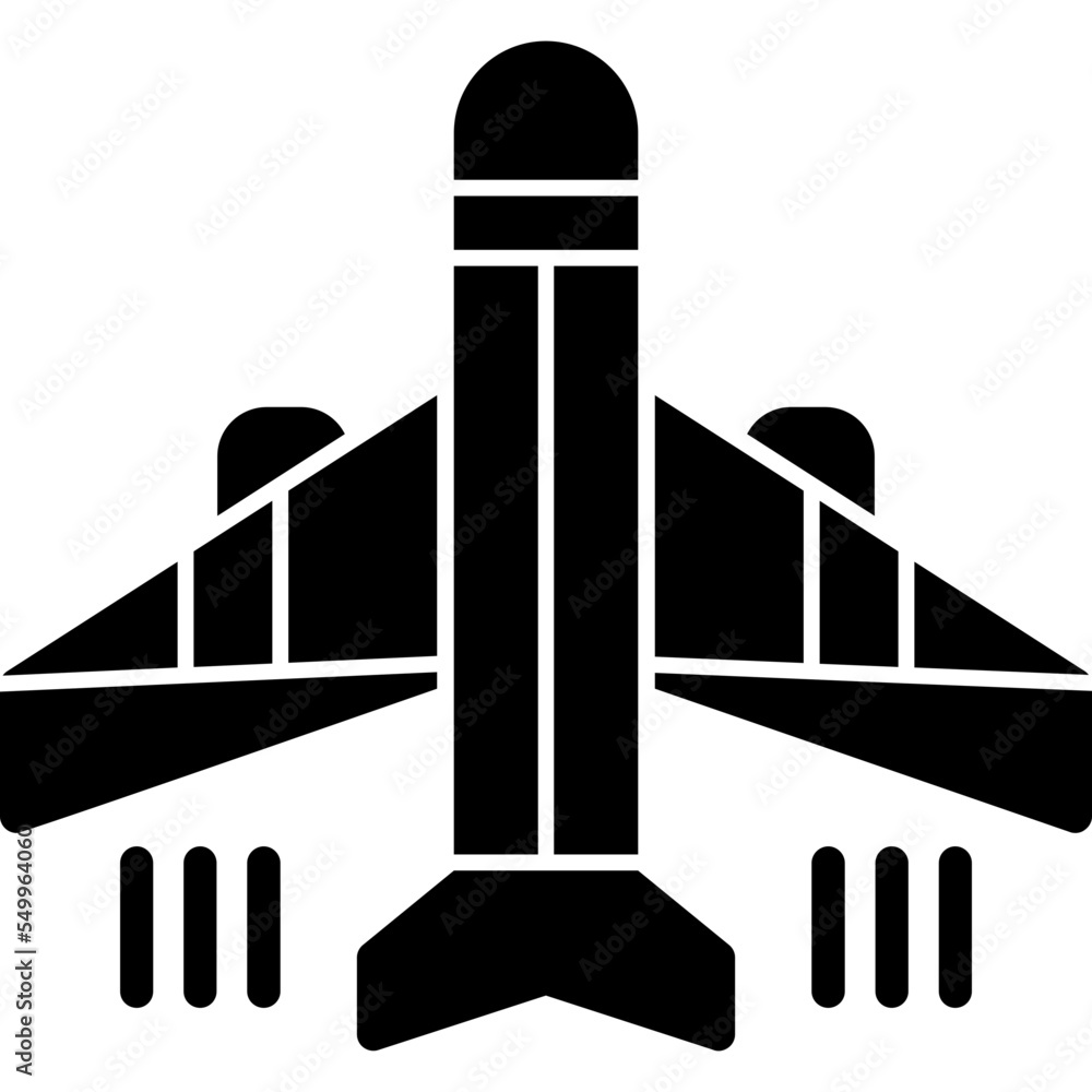 Sticker airplane icon