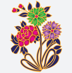 Traditional Paisley Design, Ornamental Paisley Print for Textile Design, Textile Fabric Pranging Design