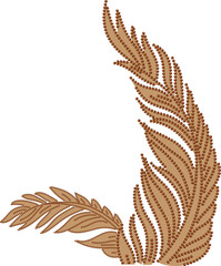 Traditional Paisley Design, Ornamental Paisley Print for Textile Design, Textile Fabric Pranging Design