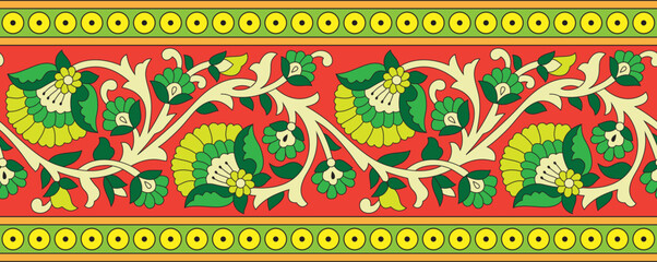 Traditional Paisley Design, Ornamental Paisley Print for Textile Design, Textile Fabric Pranging Design