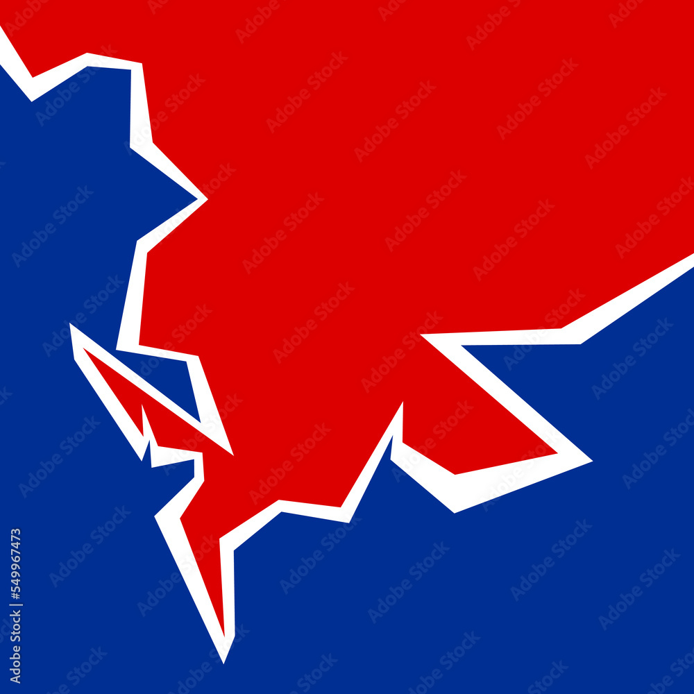 Poster simple background with jagged edge pattern and with some copy space area