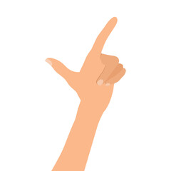 hand showing ok sign vector icon design.