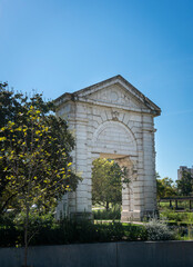 Fototapeta na wymiar Ancient Sao Bento Arch in the city of Lisbon, Portugal