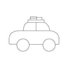 Obraz premium Car vector isolated on white background. vector in flat design.