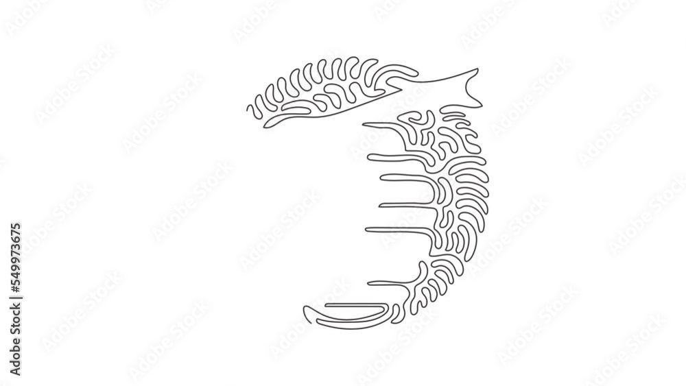 Poster self drawing animation of single one line draw honey hive hanging on branch of tree with honey drop.