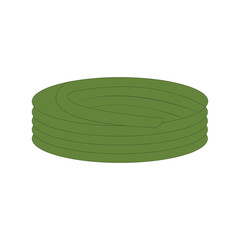 garden hose vector isolated on white background. 