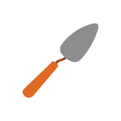 Trowel vector. Trowel vector icon isolated on white background. Working tool vector. coloring sheet for kids