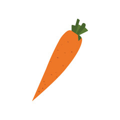 Carrot icon. Agriculture plant. Salad ingredient. Vegetable. Organic food. Vector isolated drawing.