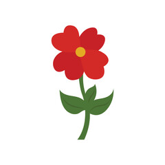 Flower vector isolated on white background. vector, flower vector. coloring page for kids.