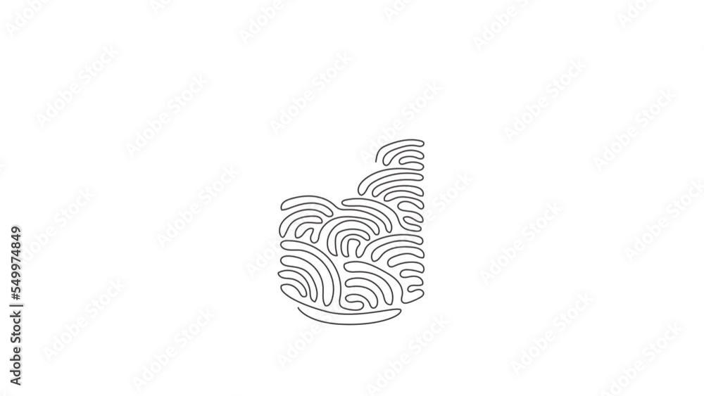 Poster animated self drawing of single continuous line draw soda in aluminum can. soft drink to crave for r