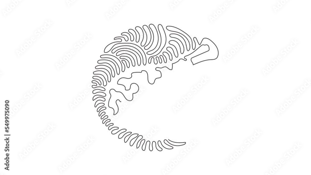 Poster continuous one line drawing delicious crispy fried chicken drumstick fast food menu object. fried ch