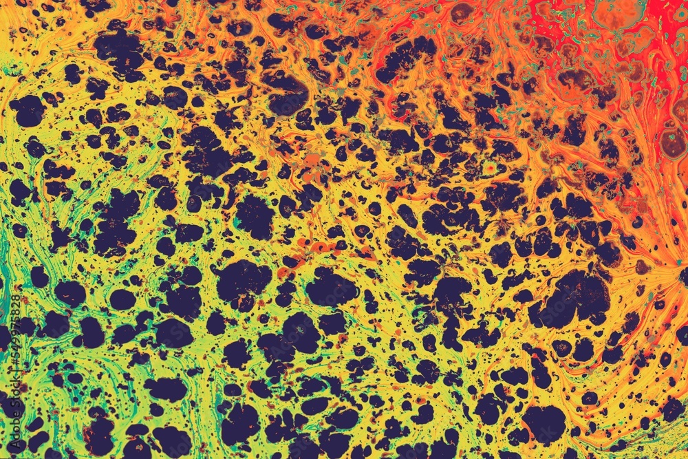 Poster ebru marble effect surface pattern design for print background