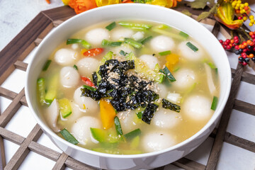 Korean food Potato ongsimi made with potatoes