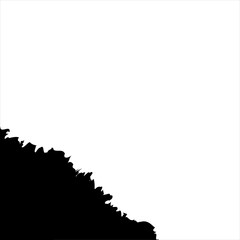 Brush Stroke Corner Icon Vector