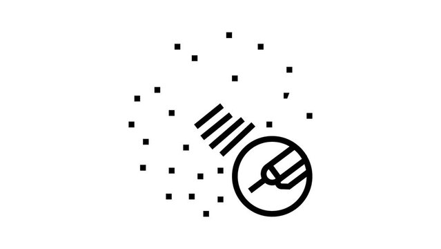 laser scar removal scar treatment line icon animation