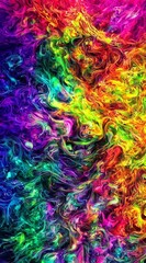 Abstract Colorful Oil Painting Background