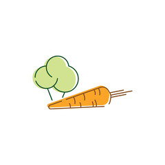 Eat more vegetables.Healthy Lifestyle Icons - Outline Series