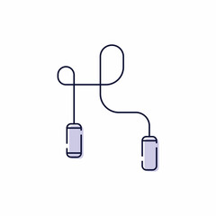 Obraz premium Jump rope.Healthy Lifestyle Icons - Outline Series