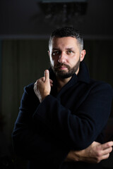 male portrait in a coat