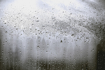 Rain drops on window
