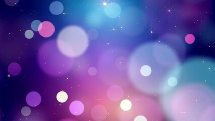soft colorful bokeh lights circles background video - Powered by Adobe
