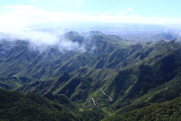 View in the Rural Park of Anaga in the north of tenerife