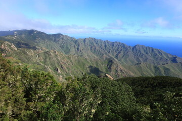 View in the Rural Park of Anaga in the north of tenerife