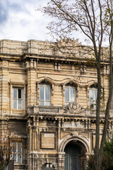 Obraz premium Part of the facade in traditional style.