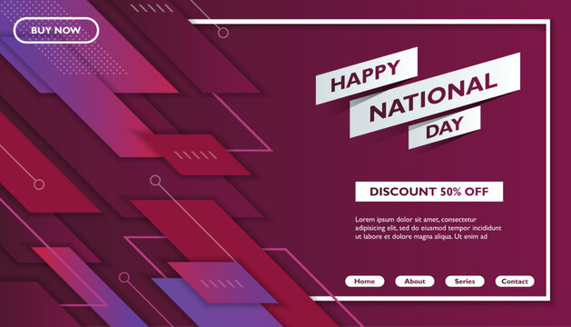 16 December Bahrain National Day Background, Bahrain National Day landing page. National Day Poster or Banner. arabic text mean: "happy National Day"