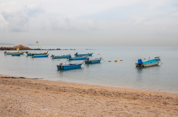 Fototapeta premium Fishing Boats at the beach