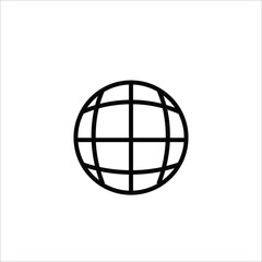 simple internet or website icon. in white background