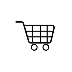 shopping cart icon. Vector illustration
