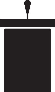 recommend clip art: Podium with microphone
