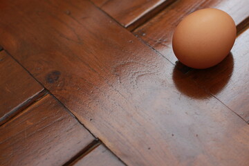 a close up of a chicken egg