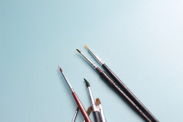 Fototapeta premium a close up of a painting brush