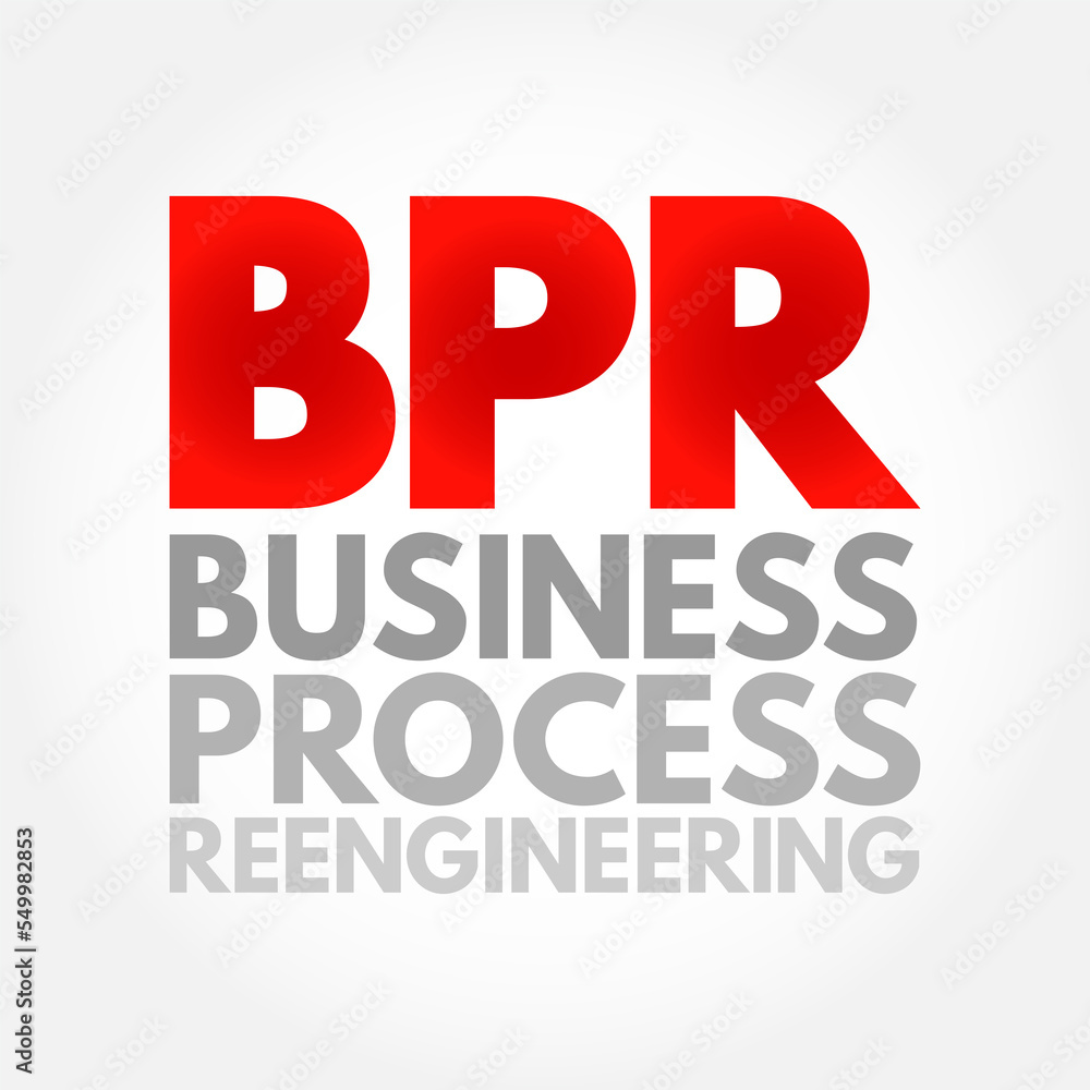 Poster bpr business process reengineering - redesign of core business processes to achieve dramatic improve