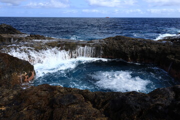 View on the Bufadero in Gran Canaria
