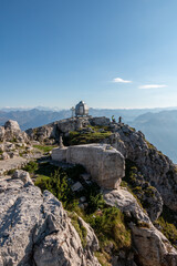 Fototapeta na wymiar the top of the southern Grigna on a summer morning