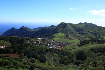 Fototapeta na wymiar View in the Rural Park of Anaga in the north of Tenerife