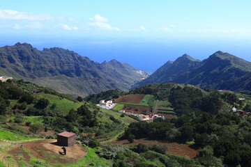 Fototapeta na wymiar View in the Rural Park of Anaga in the north of Tenerife