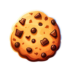 Fototapeta premium Cookie Biscuit over transparent background