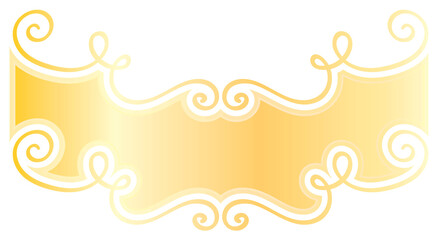 Fototapeta na wymiar label ribbon vector golden shiny tie ornamental luxury premium pro