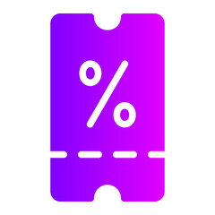 voucher gradient icon